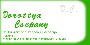 dorottya csepany business card