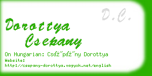 dorottya csepany business card